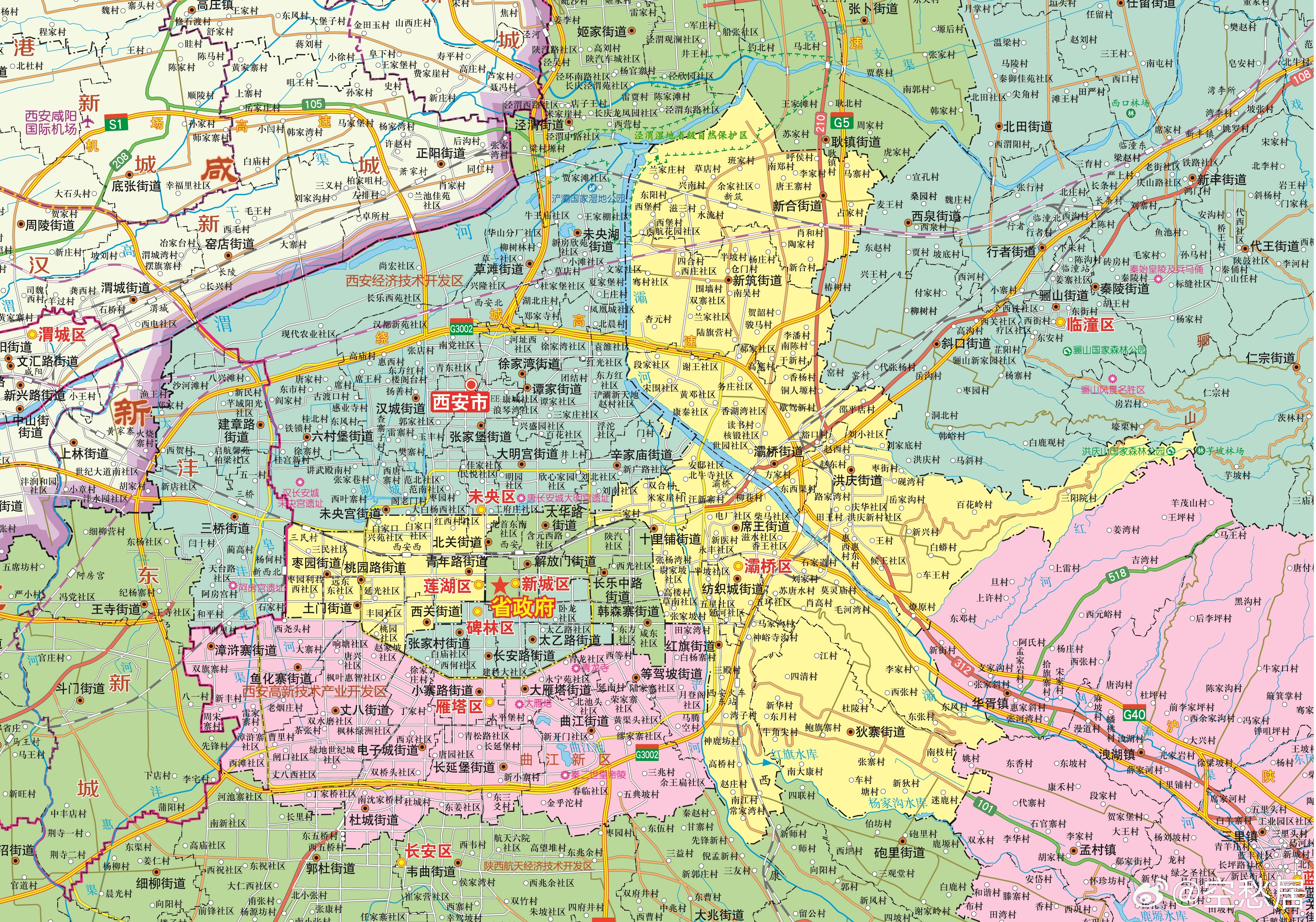 西安市地圖最新版,最新西安市地圖詳解